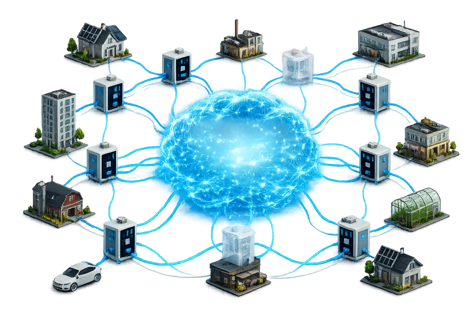 Homes linked as a distributed reserve